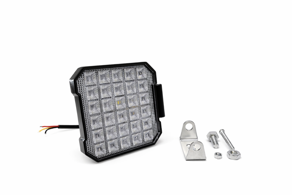 Светодиодная фара StarLight 30B-40W 30 LED 12-24V квадратная, рабочий свет + стробоскоп Харьков - изображение 3