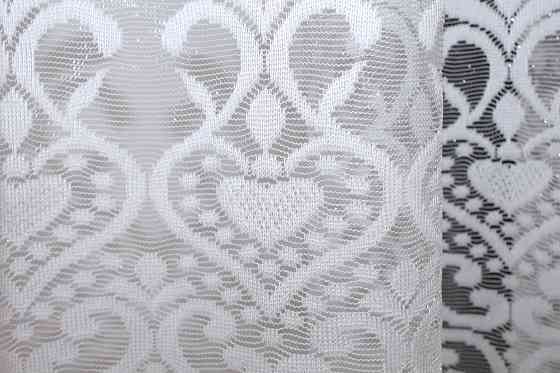Тюль жакард VR-Textil № 1322т Арка на кухню колір білий 200х150 см (53-0250) Київ
