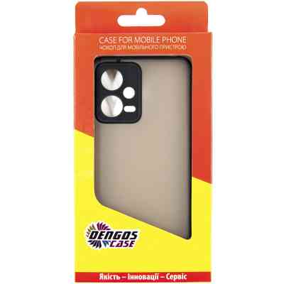 Чехол для мобильного телефона Dengos Matte Xiaomi Redmi Note 12 5g (black) (DG-TPU-MATT-129) Винница