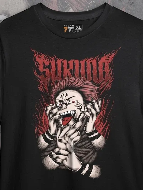 Футболка для подростка мальчика с принтом Магическая битва Сукуна Размер 160 Anime10019 Днепр - изображение 5