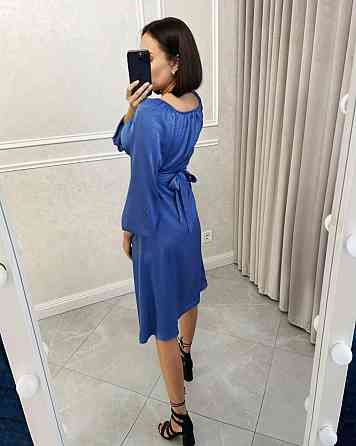 Жіноча святкова сукня з розрізом турецький жатий шовк Одеса