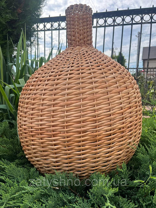 Люстра плетеная кофейная из лозы Киев - изображение 3