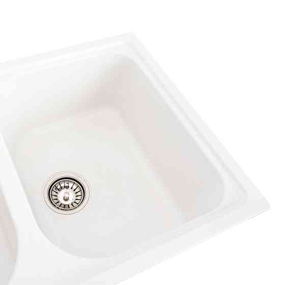 PLATINUM Гранітна мийка для кухні Platinum 7950 Equatoria матова Білосніжна Київ