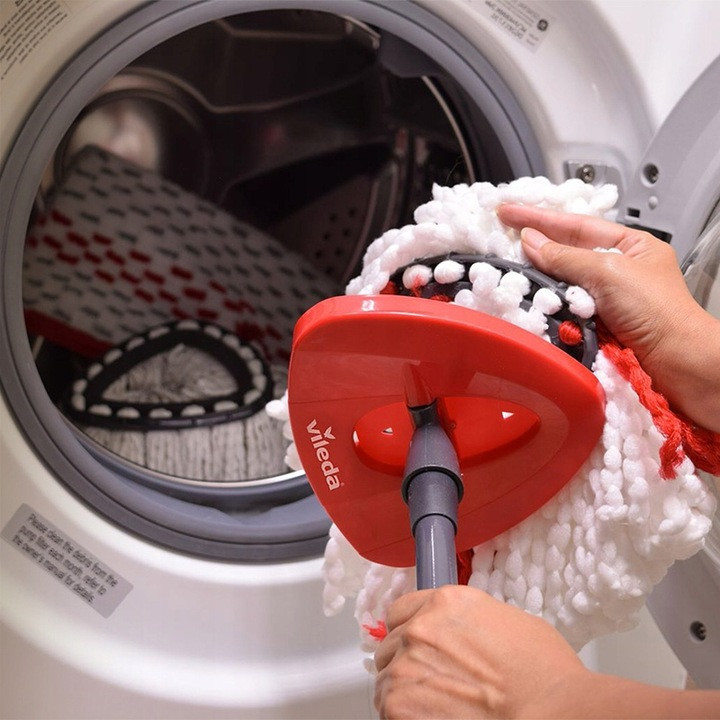 Запасна Насадка круглі з мікрофібри 1 шт моделі швабри 163422 Vileda «Turbo 2в1» Нововолинськ - фото 9