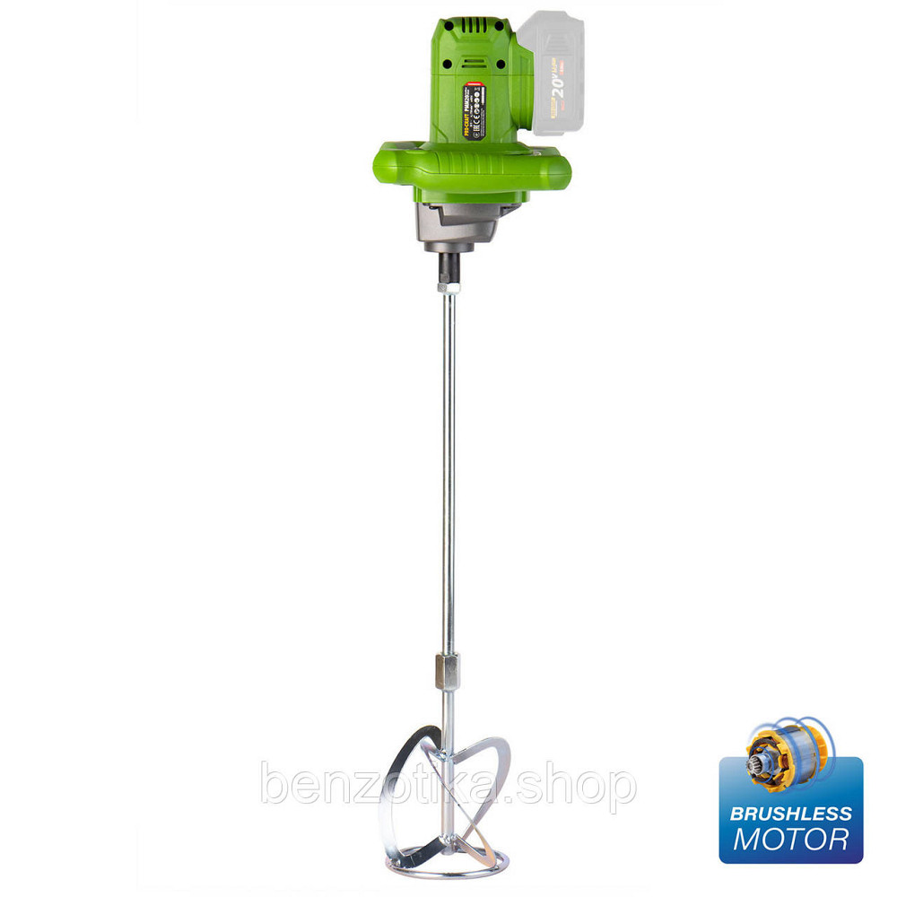 Акумуляторний будівельний міксер Procraft PMM20 (без акб та зп) Київ - фото 1