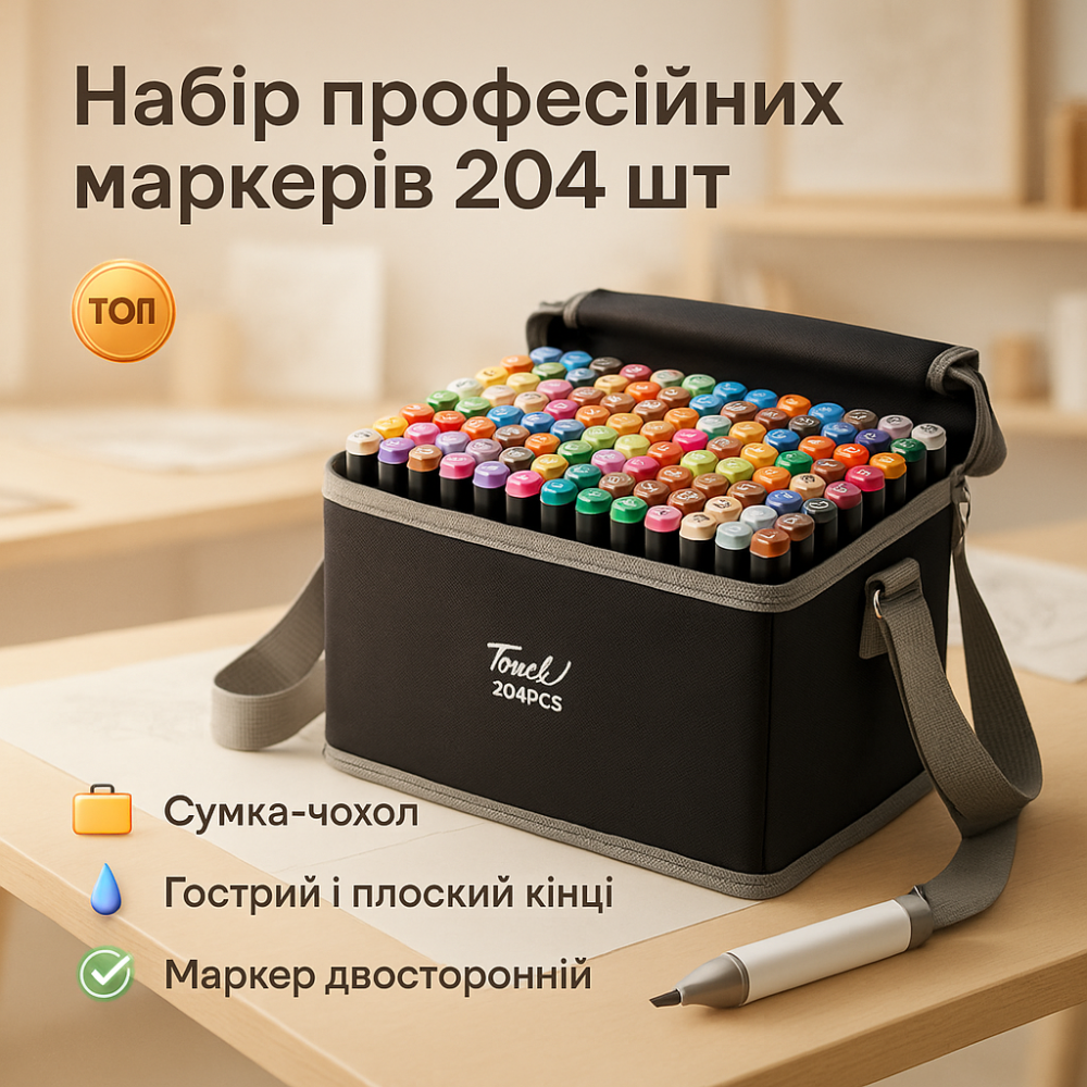 Комплект двухсторонних маркеров, Профессиональные фломастеры маркеры по номерам, Набор скретч маркеров UA-18 Львов - изображение 14