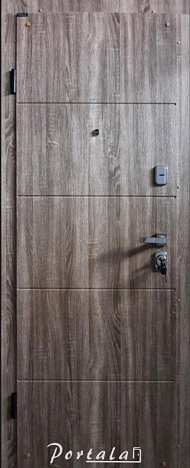 Двері квартирні, серія Концепт, модель Лайн 6, гнутий профіль, коробка 90 мм., полотно 70мм. 850 Київ - фото 1