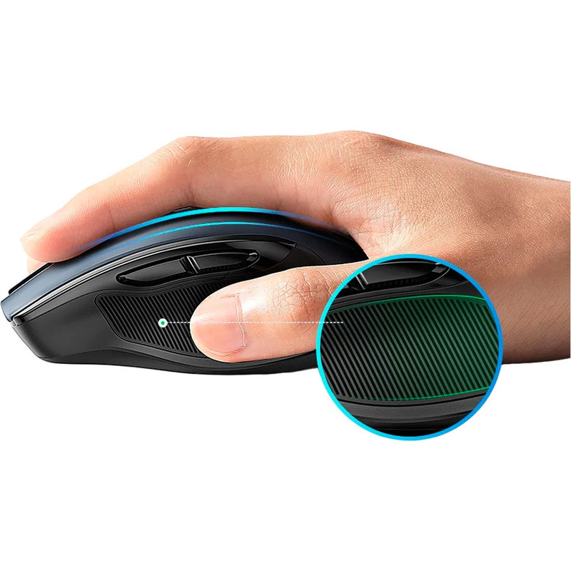 Миша бездротова Ugreen MU006 90855 4000 DPI 6 кнопок (Чорний) Николаев - изображение 5