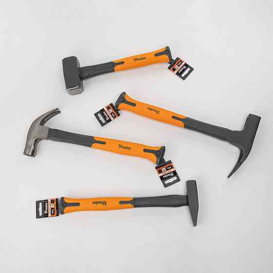 Молоток столярний FIBERGLASS з магнітною ручкою зі скловолокна для цвяхів, 600г, DIY-HF2060 Київ