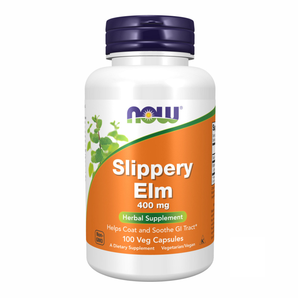 Экстракт коры скользкого вяза Now Slippery Elm 400 mg 100 vcaps Киев - изображение 1