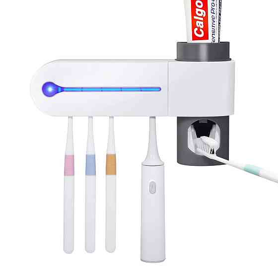 Стерилізатор зубних щіток з УФ лампою і дозатором пасти Київ