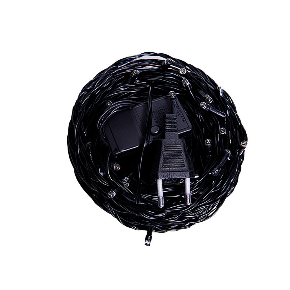 Garlando Новорічна гірлянда кімнатна нитка 22 м 220 LED чорний провід Жовтий W220LED22MBY Коломия - фото 6