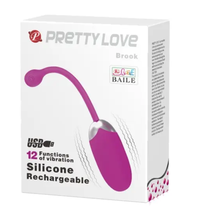 Перезаряжаемое виброяйцо PRETTY LOVE «BROOK» 12 режимов вибрации Sex Aura Киев - изображение 9