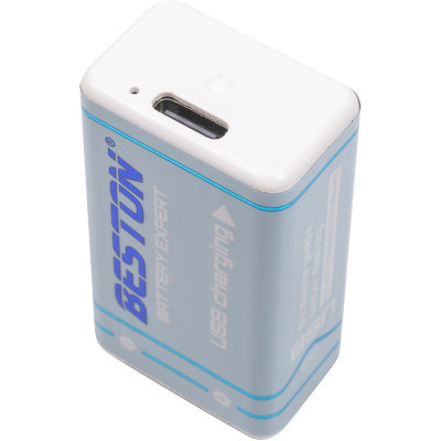 Аккумулятор Крона 9V USB Type-C 1000mah Li-ion Beston (9VC-10VC/AA620289) Винница - изображение 4