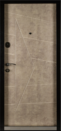 Двері вхідні Наші Двері РУБЕЖ Комбі Оксид темний / Оксид бежевий 960х2050 мм Київ