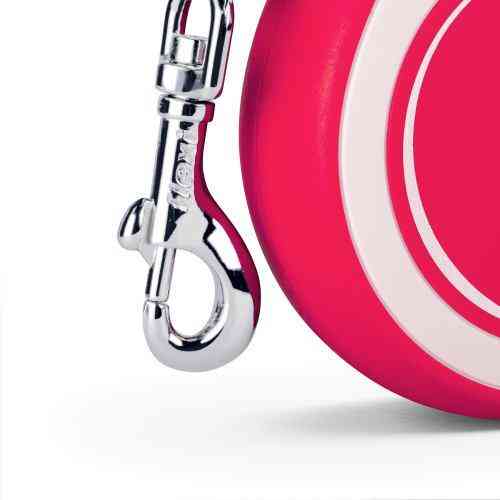 Рулетка Flexi New Comfort для собак, стрічка, розмір XS, 3 м (червона) Вінниця