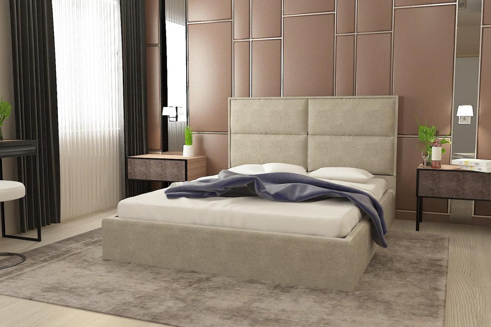 Ліжко BNB Santa Maria Premium 120 х 200 см З додатковою металевою цільнозварною рамою Мокко Київ - фото 3