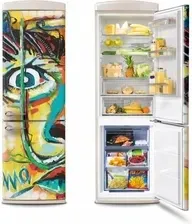 Холодильник Lodówka Vestfrost Art Collection Salvador Dali VR-FB373-2E2BG z zamrażarnikiem dolnym 190,1 cm Beżowa Киев