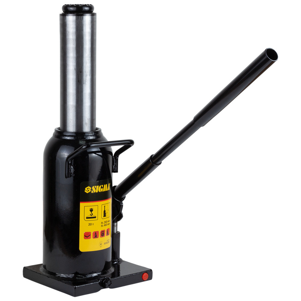 Sigma Домкрат гидравлический бутылочный 20т H 242-452мм SIGMA (6101201) Коломия - фото 6