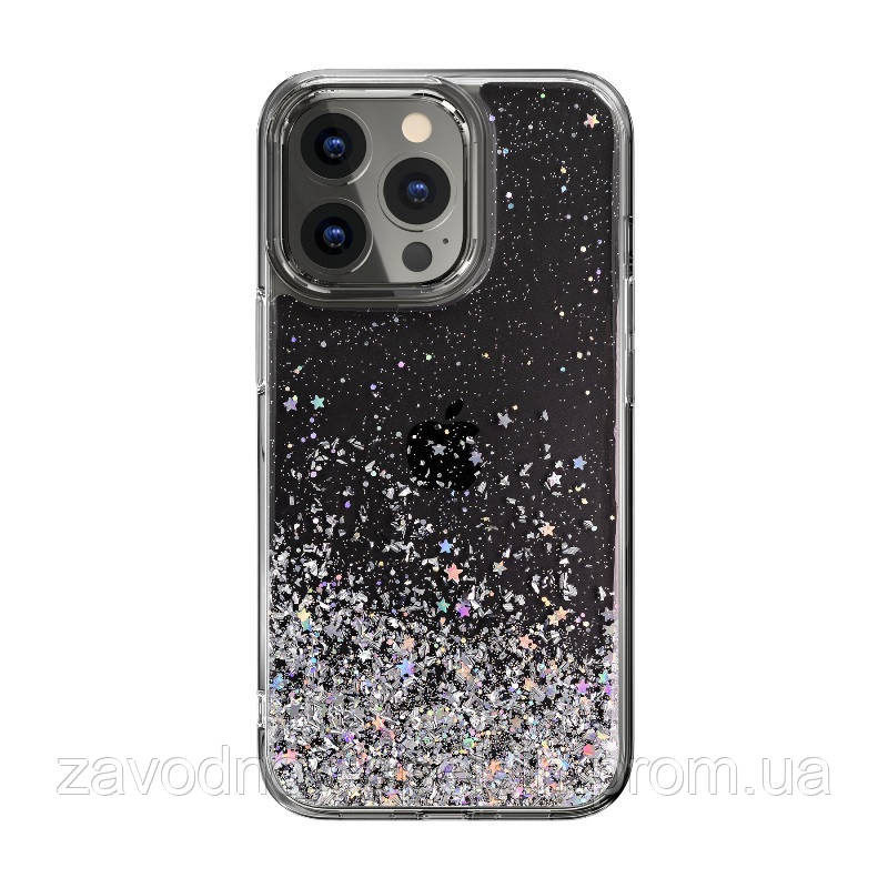 IPhone 13 Pro Чохол прозорий Блискітки Stars Одеса - фото 1