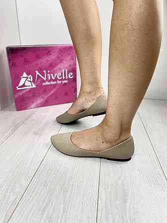 Nivelle Балетки жіночі NIVELLE 1267 капучіно дракон (весна-осінь, шкіра натуральна) (3448) Коломия