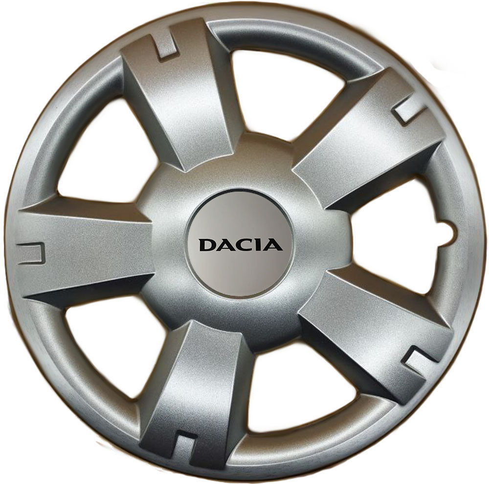 Автомобильные модельные колпаки R14 Dacia 201 4шт, SJS, серебряные Киев - изображение 1