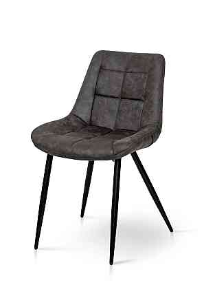 Стілець Крокус чорний / мікрофібра сірий кварц Київ