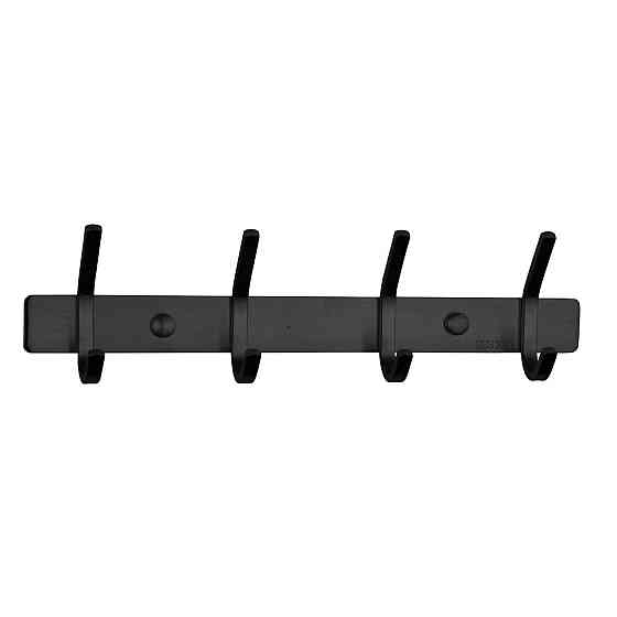 Планка с крючками Globus Lux BQ9435-4 черная матовая SUS304 (000021198) Киев