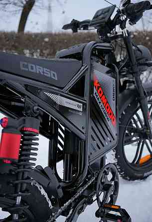 НОВИНКА 2026! Электровелосипед Corso Komodo 20 1200W,60V21AH -Красный. Харьков
