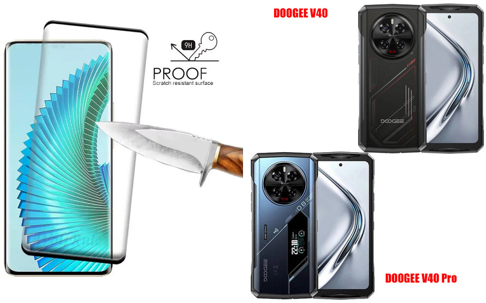 Защитное стекло HyperGlass Pro для DOOGEE V40, DOOGEE V40 Pro – максимальная чувствительность и защита Киев - изображение 1