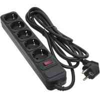 Мережевий фільтр живлення Patron 3.0 m3*1.5mm2 (SP-1653) 5 розеток BLACK (EXT-PN-SP-1653) Киев