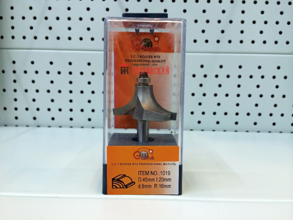 Фреза ГЛОБУС 1019 R16 кромочная калевочная Коломыя - изображение 1