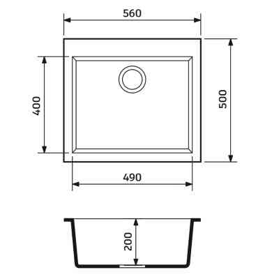 Мойка кухонная Adamant Univer Сахара + змішувач (4824296912102) Вінниця
