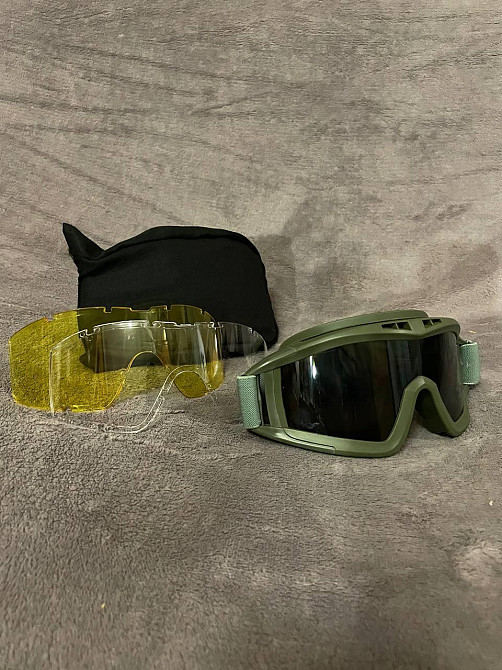 Тактичні, захисні окуляри, маска. Баллістичні окуляри зі змінними лінзами Киев - изображение 3