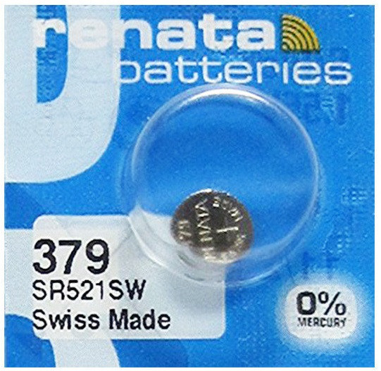 Батарейки-таблетки Renata 379 / SR521 / 10 шт. на блістері Дніпро - фото 2