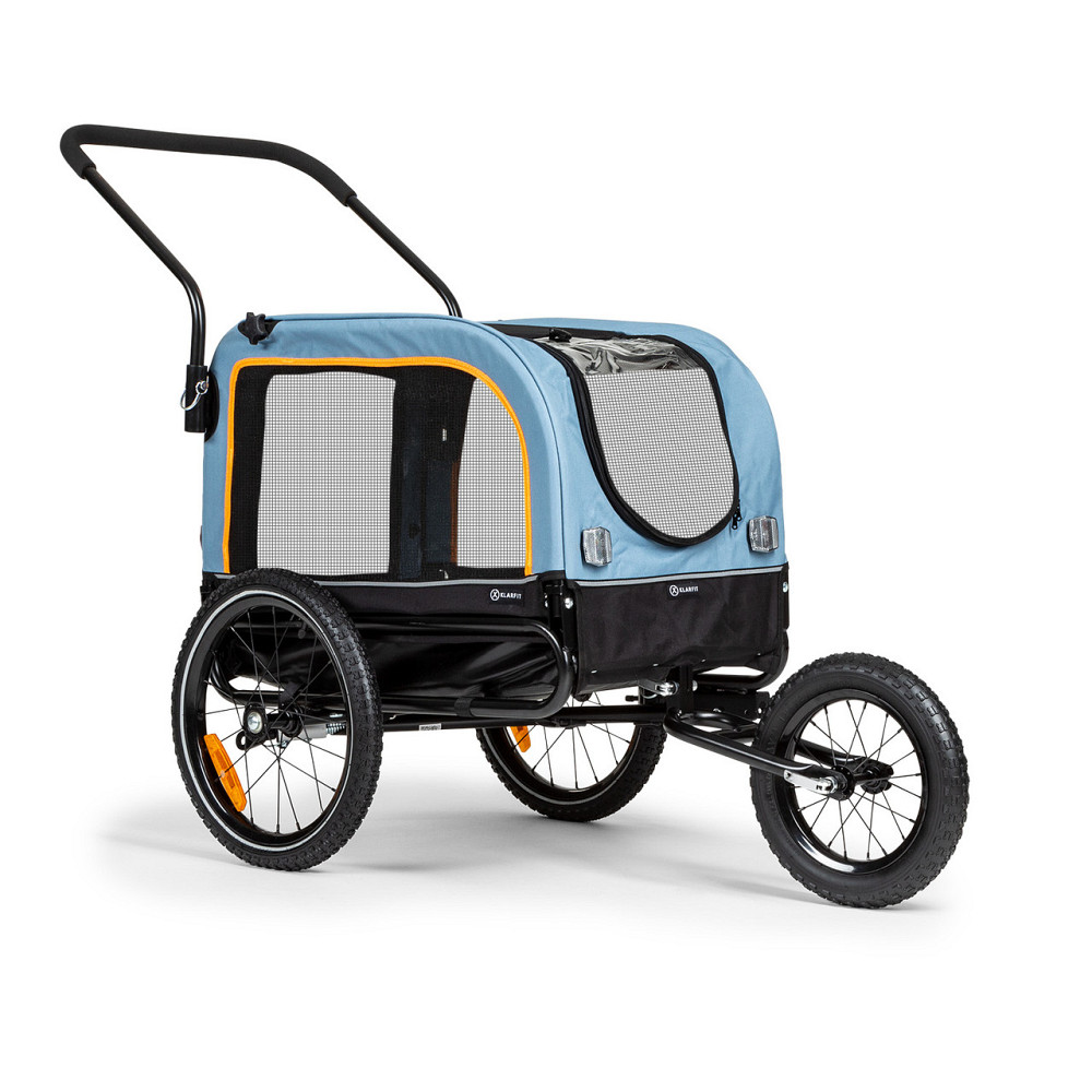 Corgi 2-in-1 Dog Trailer & Buggy 600D Oxford Steel Tube Предупреждающий флаг Синий (Германия, читать описание) Ровно - изображение 1