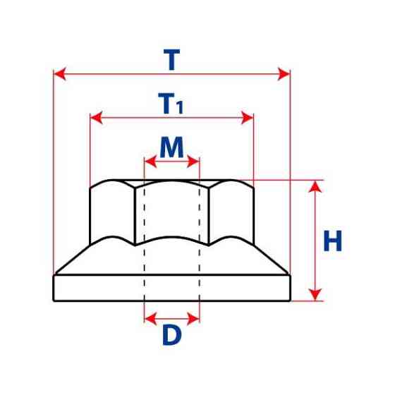 Гайка фиксатор Kia Hyundai 84145-26000 8414526000 Киев