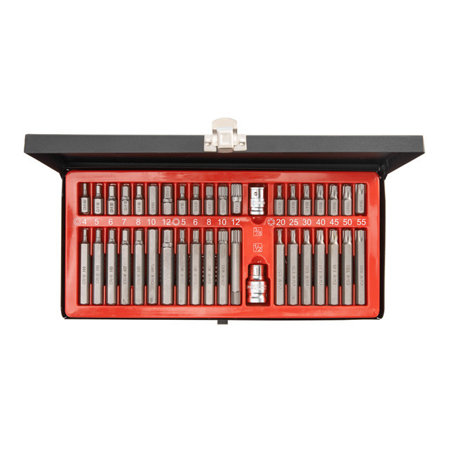 Набір зірок і шестигранників STORM, Cr-V, 40 од. (TORX, HEX, SPLINE) INTERTOOL ET-8040 Київ - фото 2