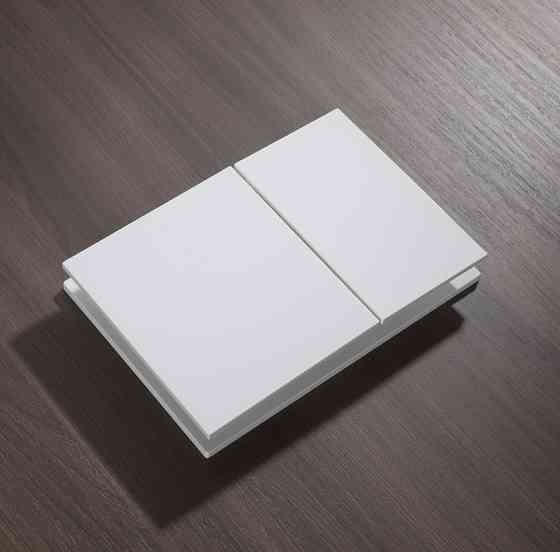 Панель змиву Koer KT-0610-03 240x160x32mmmm пластикова, кнопка квадратна (колір білий) (KR6134)   ( 20582 ) Харків