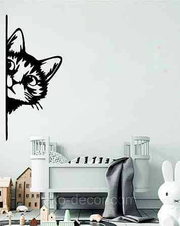 Декоративне настінне 3D Панно «Кіт» Декор на стіну з об'ємом (ціна за 1 шт) Київ