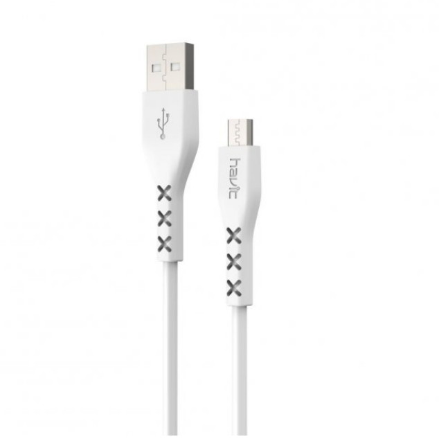 Кабель USB MicroUSB Havit HV-H67 2,0A 1м білий Житомир - фото 4