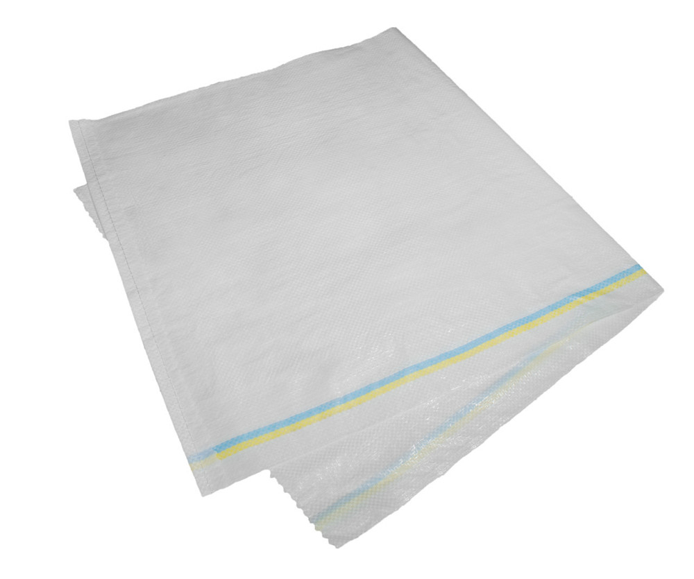 Мешок 105см*55см полипропиленовый белый  (жёлто- голубой полосой) Днепр - изображение 7