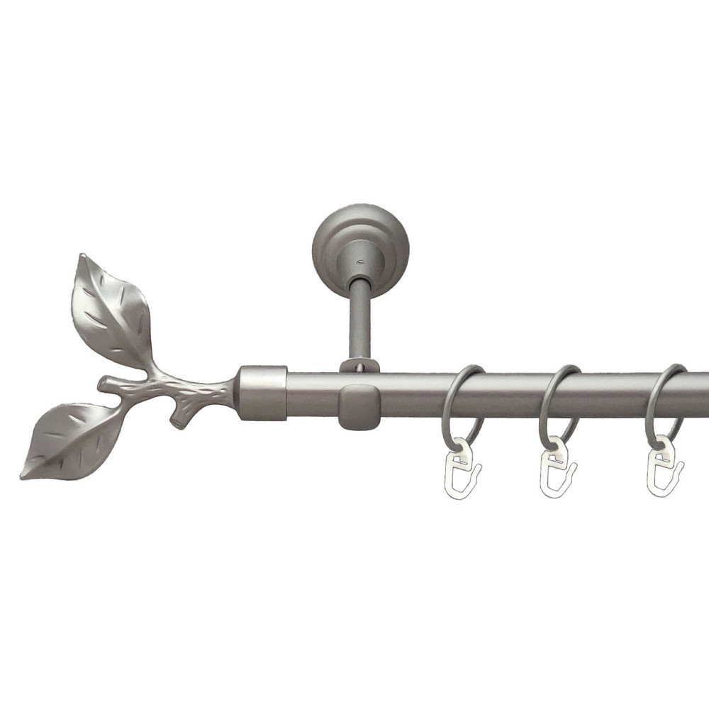 Карниз Orvit Листок Троянди металевий однорядний відкритий Сатин 19 мм 200 см (6306951) Львов - изображение 1