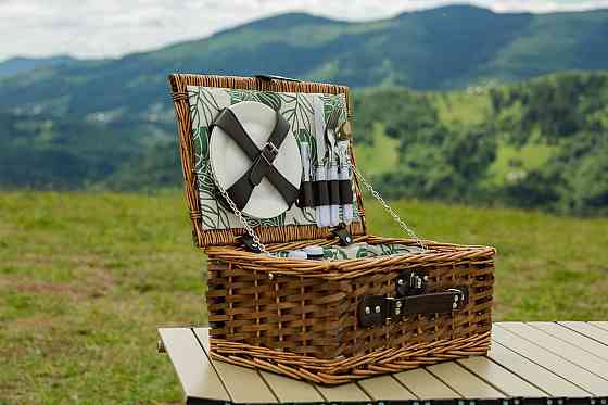 Кошик для пікніка на 2 персони 38 x 26 x 18 см LU010 Київ