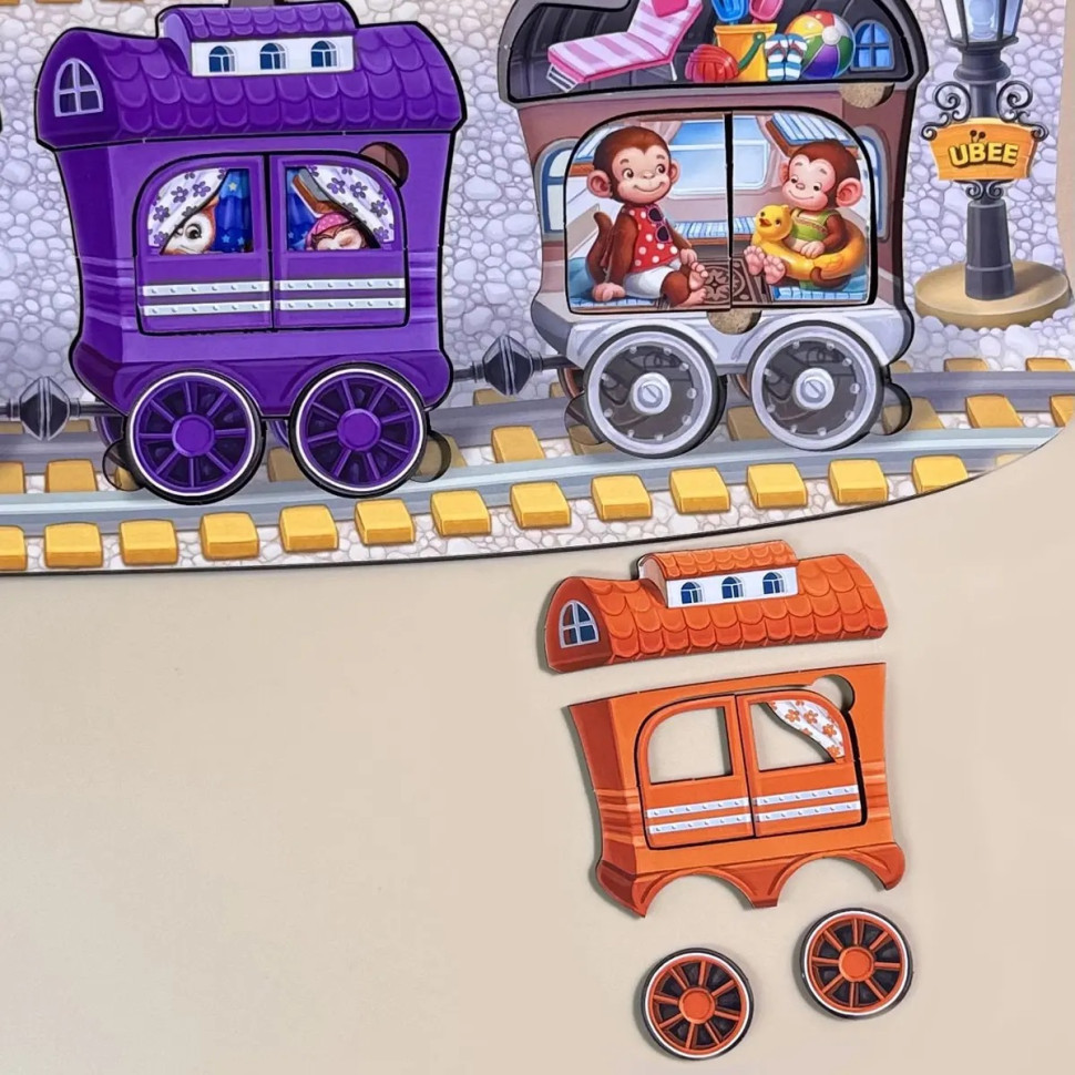 Дерев'яний дитячий сортер "Потяг великий" (ПСД296) PSD296 Вінниця - фото 3