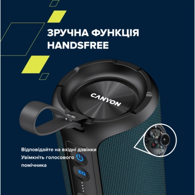 Акустическая система Canyon OnMove 15 EQ TWS IPX6 Dark Blue (CNE-CBTSP15BK) Винница - изображение 2