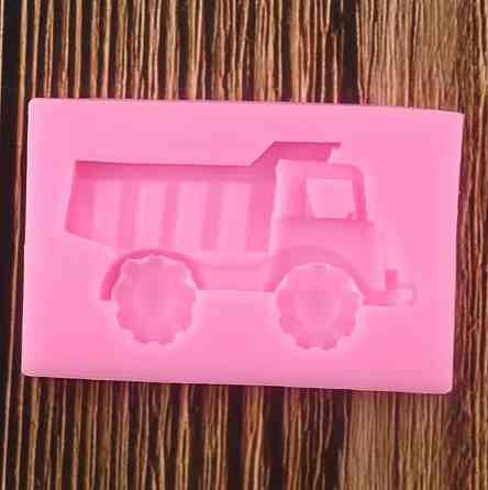 Молд силиконовый Грузовик 45 на 70 мм розовый Киев