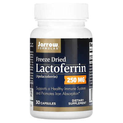Пробиотики Jarrow Formulas Лактоферрин сублимированный, 250 мг, Lactoferrin, Freeze Dried, 30 ка (JRW-21078) Винница - изображение 1