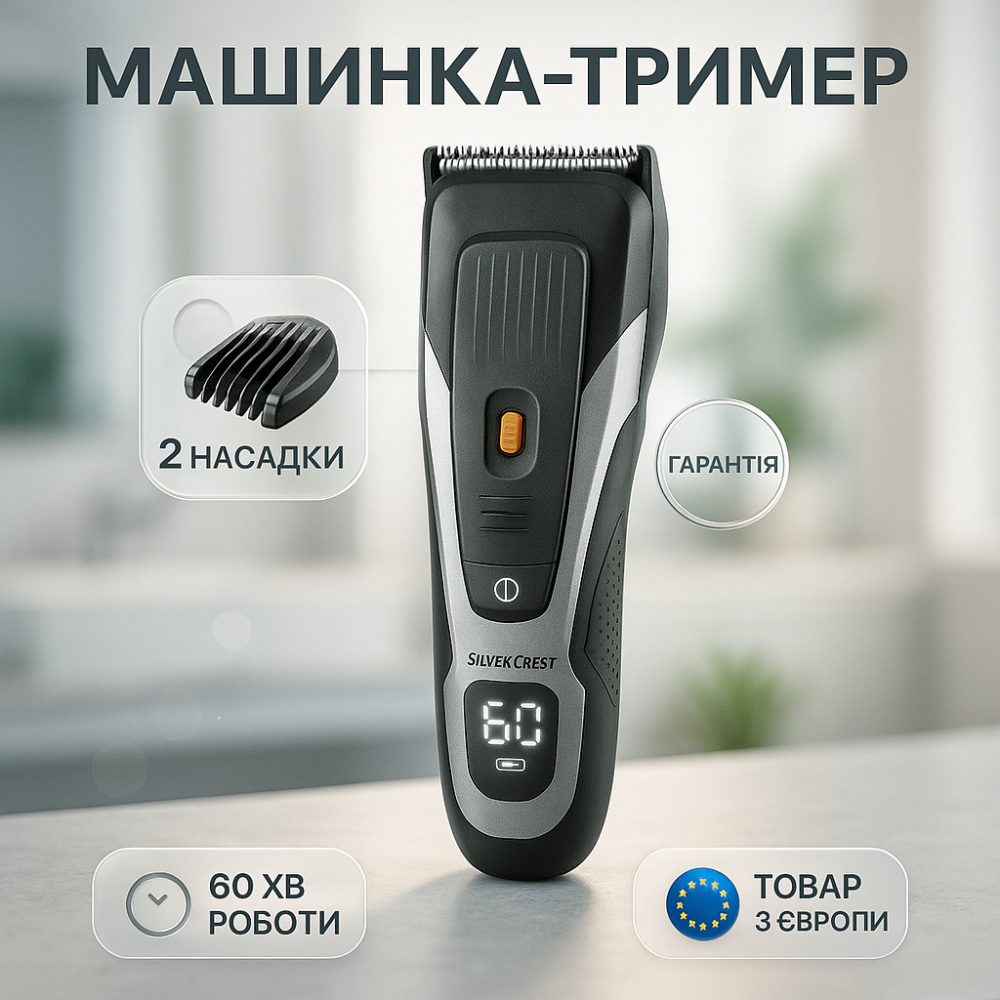 Машинка для стрижки с быстрой зарядкой, Многофункциональный триммер для стрижки волос и бороды EY-52 Львов - изображение 4