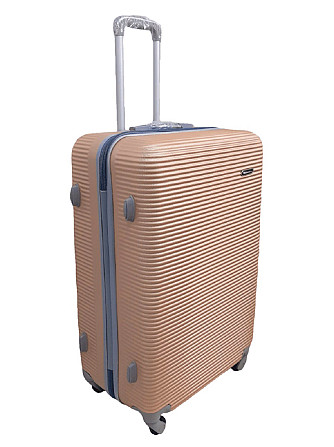 Валіза пластикова MILANO BAG 004 велика золотисто-рожева Київ - фото 2